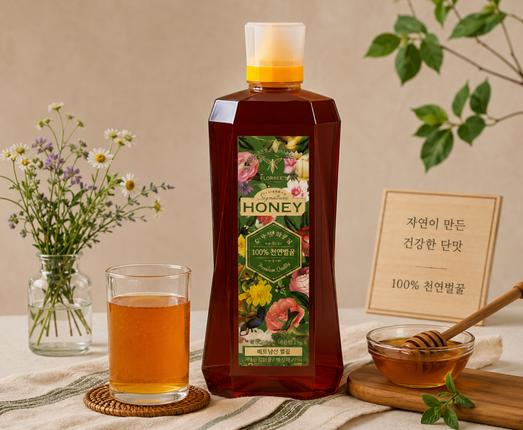 풀로비즈 시그니처 야생화꿀 베트남 천연벌꿀 대용량 잡화꿀 토종꿀 2kg 제품 이미지