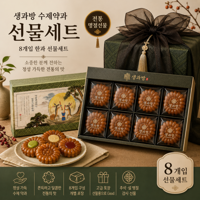 생과방 수제약과 선물세트 8개입 한과 추석 명절 선물