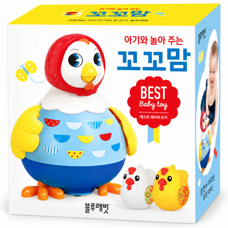 우리 아이 혼자서도 신나게 놀 수 있는 국민 육아 필수템 블루래빗 꼬꼬맘 아기 장난감