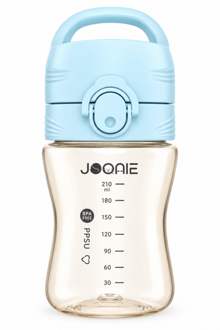 외출 많은 엄마들이 챙기는 육아템, 주니 PPSU 원터치 탑핸들 아기 입모아컵 210ml
