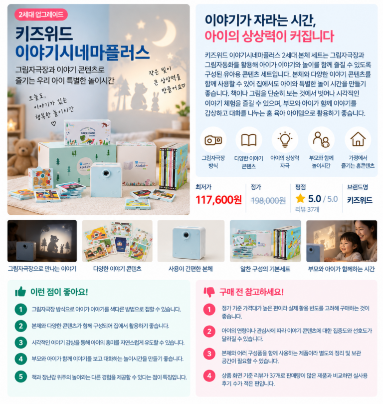 놀이가 배움이 되는 우리 아이 첫 미술놀이, 키즈위드 이야기시네마플러스 2세대
