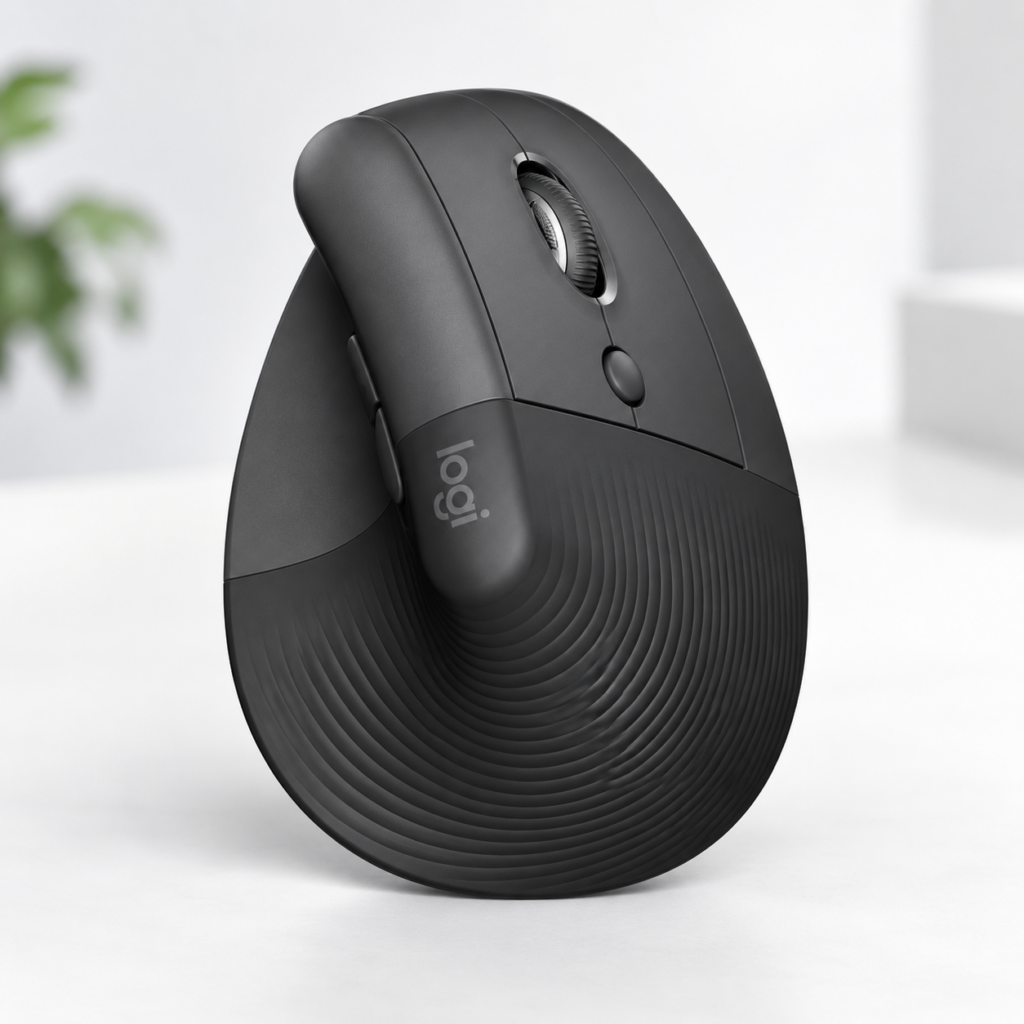 손목 부담 줄이고 편안하게, 로지텍 리프트 버티컬 인체공학 무선 마우스 logitech lift mx vertical 제품 이미지
