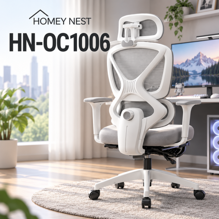 오래 앉아도 허리를 탄탄하게, 요추보호 조절식 호미네스트 HN-OC1006 컴퓨터의자 풀메쉬 게이밍 추천