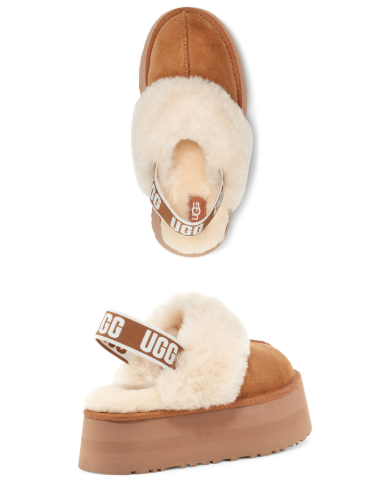 어그 슬리퍼 펀케트 체스넛 여성 UGG 미국