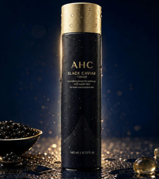 AHC 블랙캐비어토너 140ml 미백 주름개선 데일리 보습