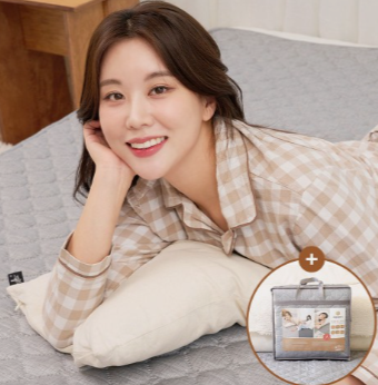 정원의료기 탄소매트 캠핑 전기요 프리볼트 전기장판 110v 온열매트 미니싱글 라이트그레이