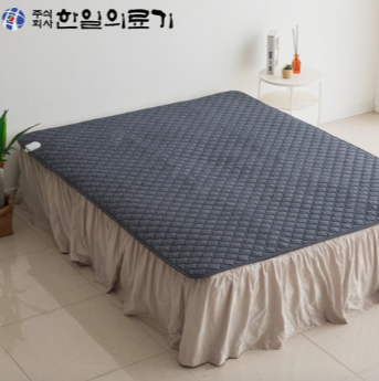 한일의료기 카본 탄소매트 전기 온열매트 워셔블 침대용 전기장판 1인용 싱글 바람개비