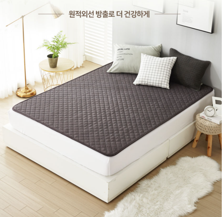 (1+1) 더안 EMF 카본 탄소매트 딥그레이 전자파안심 쇼파 전기요 초미니싱글