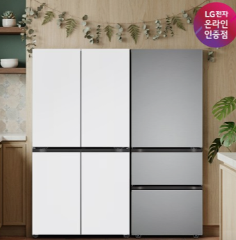 LG 디오스 AI 오브제컬렉션 매직스페이스 냉장고 + LG 디오스 김치톡톡 (T876MQQ111 + Z330MPSF11)