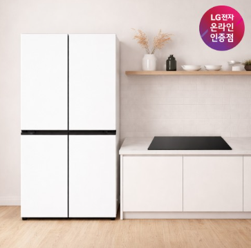 LG 디오스 AI 오브제컬렉션 냉장고 + LG 디오스 인덕션 (T876MQQ111 + BEI3ASB2OE)
