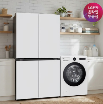 LG 디오스 오브제컬렉션 매직스페이스 냉장고 + LG 트롬 워시콤보 (T876MQQ111 + FH25WA)