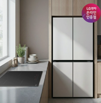 LG 디오스 AI 오브제컬렉션 매직스페이스 냉장고 + LG 디오스 인덕션 세트 (T876MEE111 + BEI3ASB2OE)