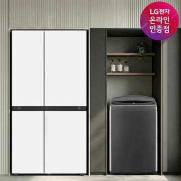 LG 디오스 오브제컬렉션 냉장고 통돌이 세탁기 세트 S836MQQ012 T19MX8A