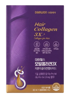 대원제약 모발콜라겐 3X, 28회분, 1박스
