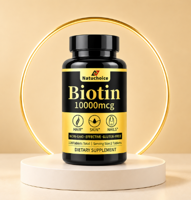 비오틴 10000mcg 콜라겐 150mg 아연 비타민C 모발 영양제 타블렛, 1개, 5정