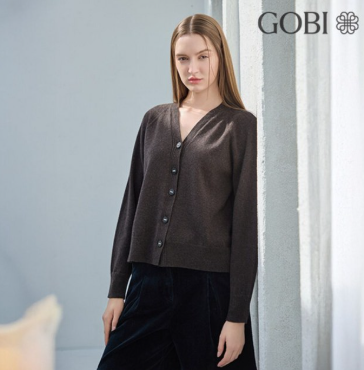 <홈쇼핑최저가> 고비(GOBI) 캐시미어 100 수우린 홀가먼트 가디건