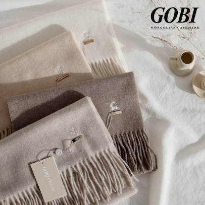 GOBI 고비캐시미어머플러 / 몽골캐시미어100% / 산양자수 오가닉캐시미어 머플러