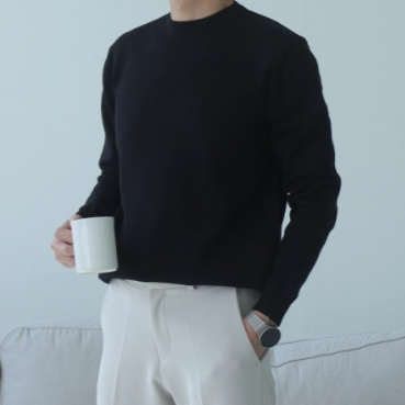 남자 니트 빅사이즈 캐시미어 오버핏 이너 니트 남자 스웨터