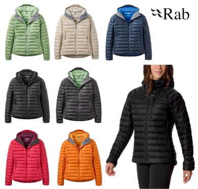 랩 Rab 마이크로라이트 알파인 후디 여 QDB-93 경량 다운 패딩 추천
