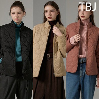 티비제이 26FW 여성 소로나 퀼팅 점퍼 1종