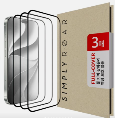 핸드폰 지문인식 방탄필름 강화유리 액정보호 9H 필름 아이폰 듀오, 3매입