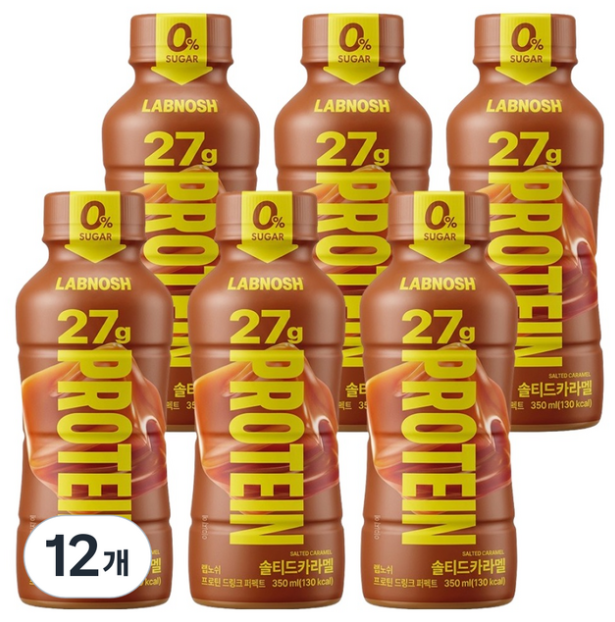 랩노쉬 프로틴 드링크 솔티드카라멜, 12개, 350ml 추천