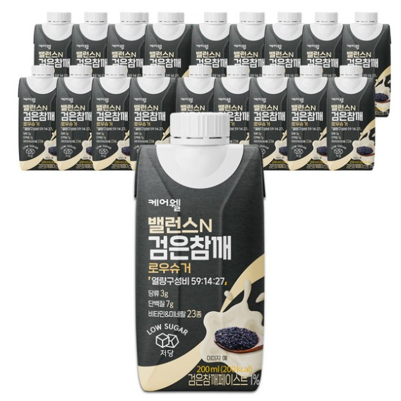 케어웰 밸런스N 검은참깨 로우슈거, 200ml, 18개 추천