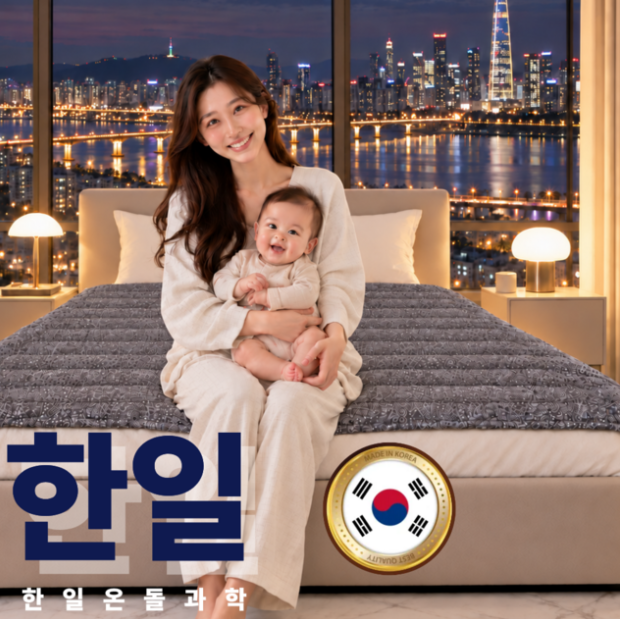 [Premium국산한일 7세대 전자파걱정없는 원적외선 프리미엄 탄소 전기요 장판 매트