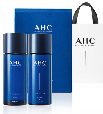AHC 온리포맨 스킨케어 2종 + 쇼핑백 세트, 1세트 추천