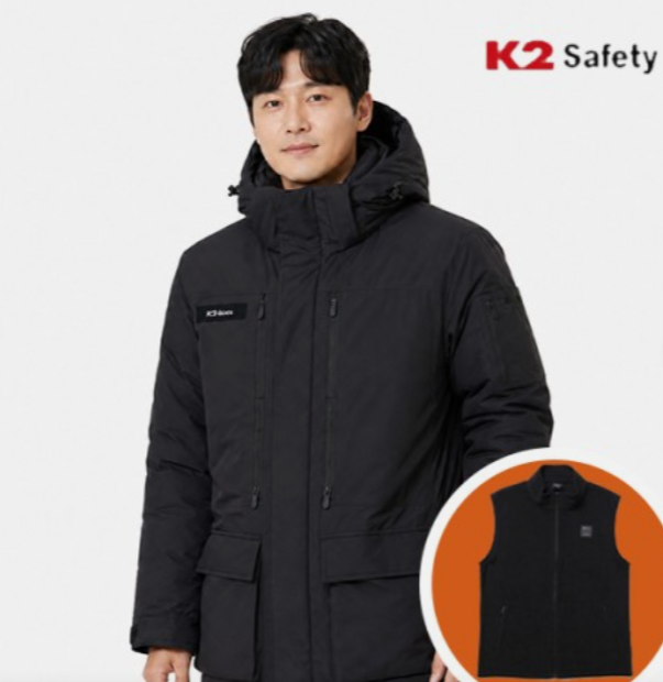 K2 세이프티 남자 패딩 K2 패딩 겨울 작업복 내피형 상의 남성 점퍼 21JK-F103 실용적인 방한복 따뜻한 겨울룩 연예인 추천