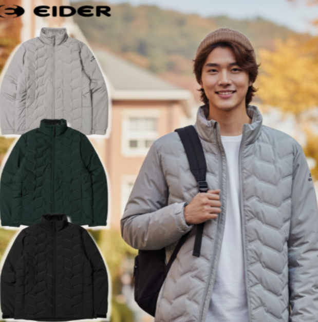 아이더 남성 웰딩 슬림 다운 자켓 경량 패딩 타이푼 세련된 겨울룩 가벼운 데일리룩 연예인 추천