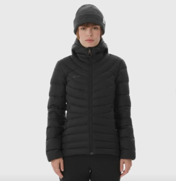 데카트론 여성 백패킹 패딩 후드 자켓 MT500 슬림핏 데일리룩 연예인 추천