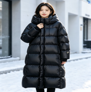 708090 여성용 루즈핏 롱 다운패딩 포근한 겨울코디 세련된 데일리룩 연예인 추천
