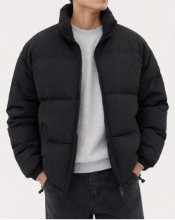 겨울 남성 패딩 오버핏 아우터 숏패딩 데일리 베이잉 겨울 코디 집업 점퍼