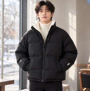 708090 남녀공용 한겨울 스탠드넥 숏패딩 트렌디 자켓 깔끔한핏 데일리룩 연예인 추천