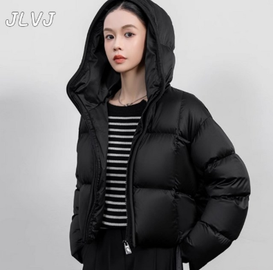 JLVJ 여성 패딩 겨울 숏패딩 데일리 경량패딩 자켓 세련된 겨울코디 슬림한 스타일 연예인 추천