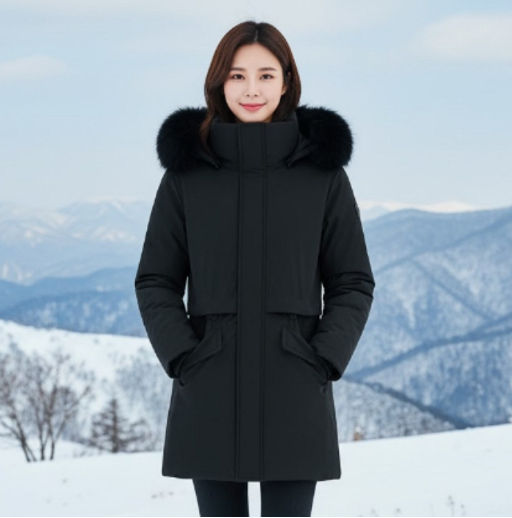 MILLET 밀레 여자 겨울 고어텍스 아웃도어 구스다운 패딩 점퍼 우아한 겨울코디 고급스러운 방한룩 연예인 추천