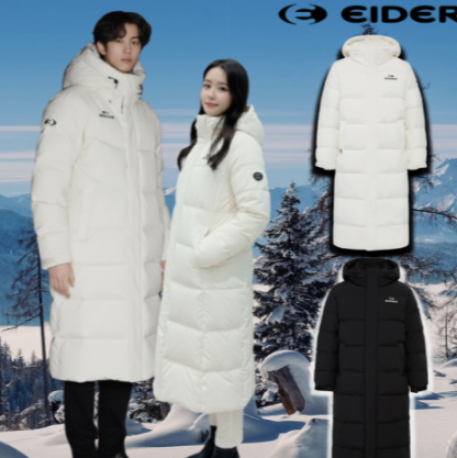 아이더 롱패딩 남녀 공용 겨울 경량 다운 점퍼 따뜻한 겨울코디 깔끔한 데일리룩 연예인 추천