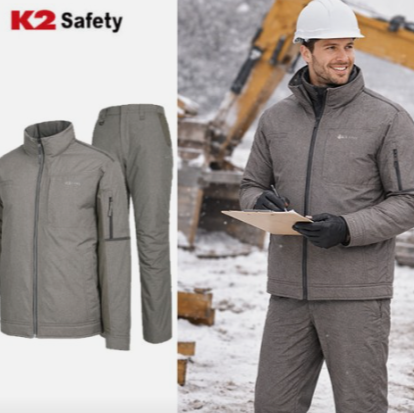 K2 세이프티 경량 패딩 남자 패딩 경량 충전재 작업복 JK-F4102 편안한 활동성 실용적인 겨울작업복 연예인 추천