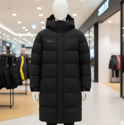 MILLET 밀레 남성 25년 FW 아웃도어 넥기모안감 덕다운 오리털 롱패딩점퍼 따뜻한 겨울코디 고급스러운 실루엣 연예인 추천